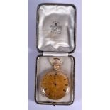 AN ANTIQUE 18CT GOLD REPEATING POCKET WATCH decorated with foliage. 66.4 grams. 5 cm diameter.