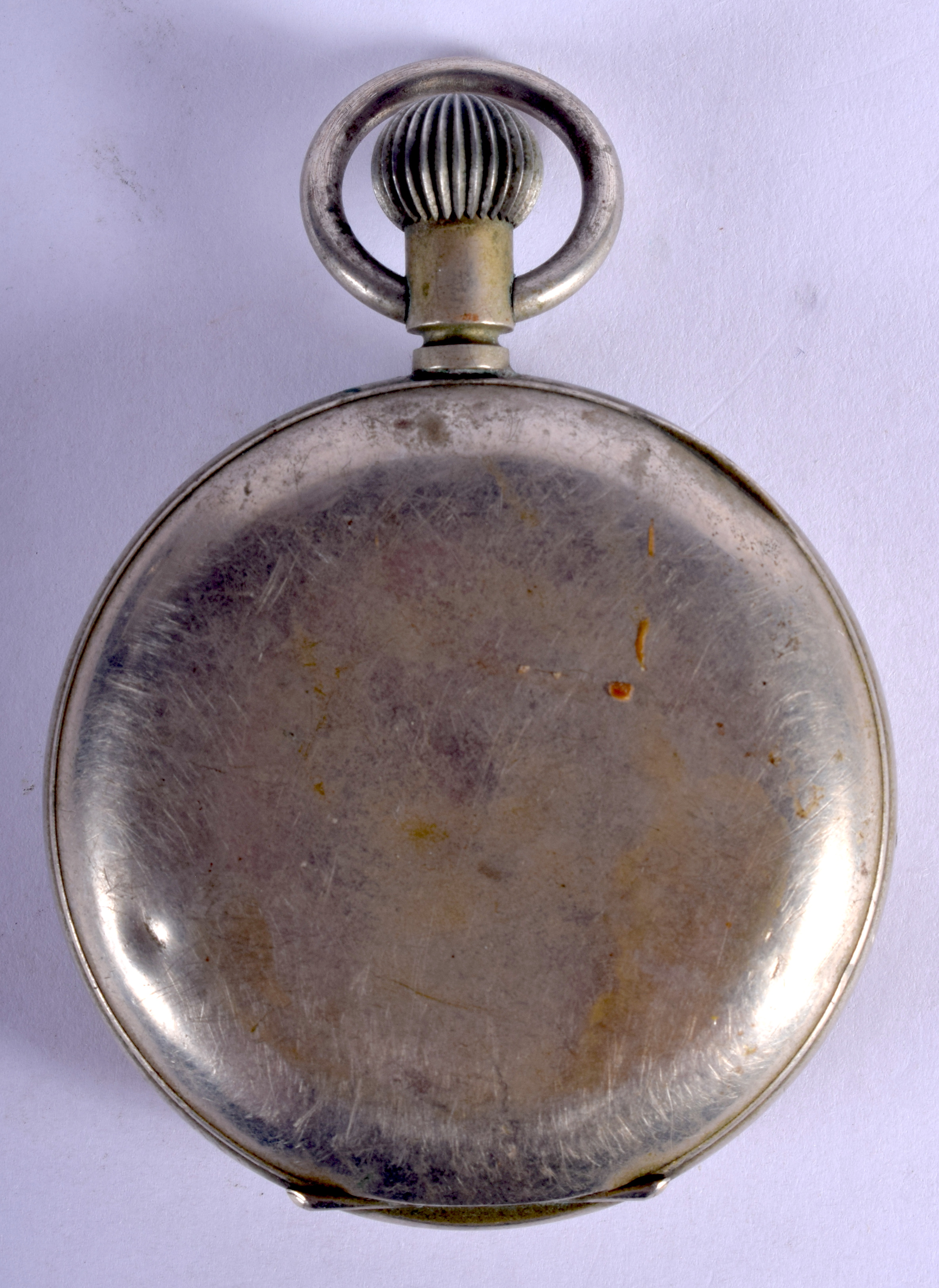 A VINTAGE SORLEY OF GLASGLOW SECONDS POCKET WATCH. 5.5 cm diameter. - Image 2 of 3