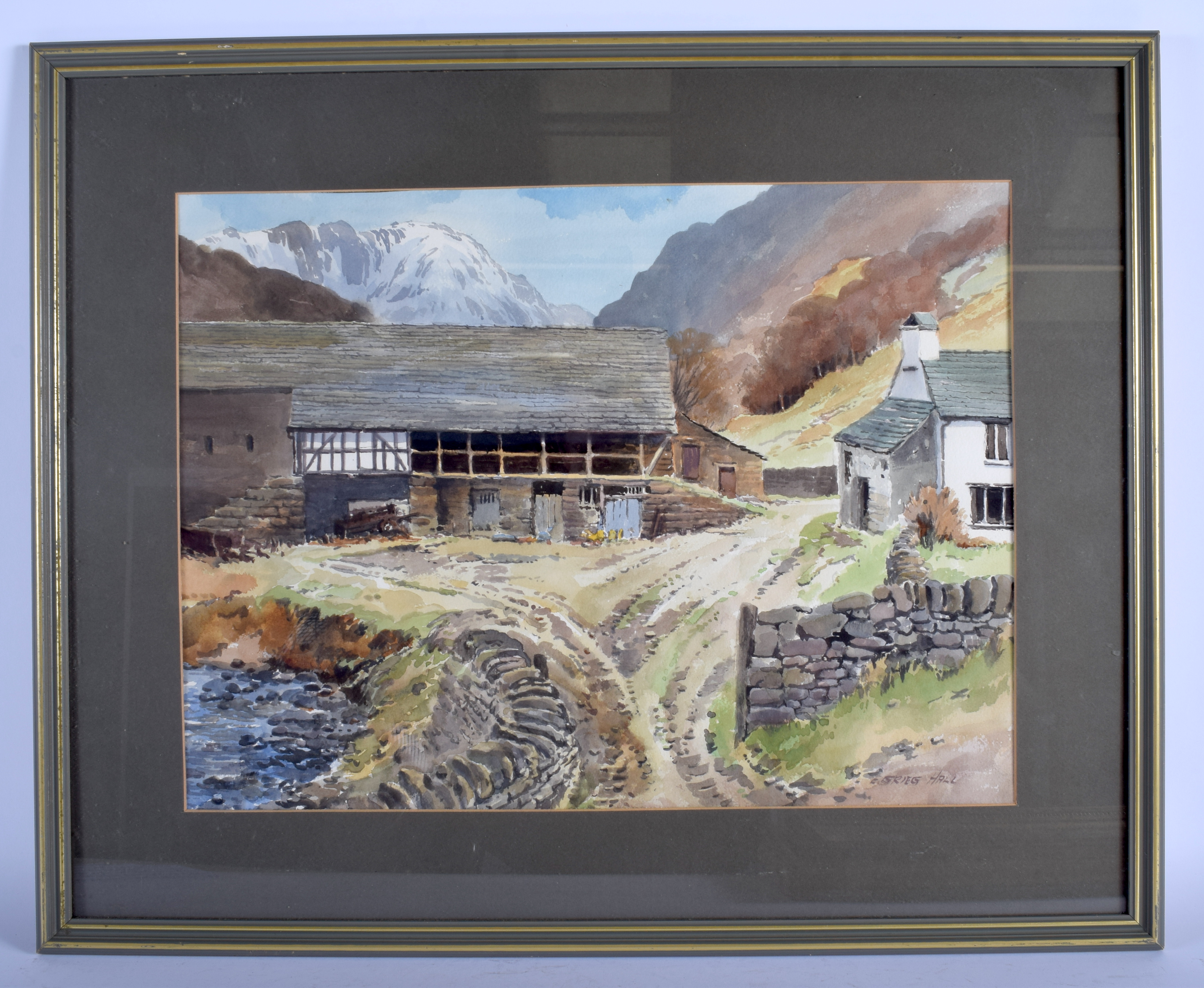 E Grieg Hall (C1950) Lake District, Pair of Watercolours. Image 50 cm x 35 cm. - Image 5 of 8