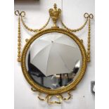 A REGENCY GILTWOOD MIRROR of elegant form. 68 cm x 50 cm.