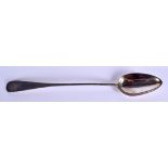 A GEORGE III SCOTTISH SILVER SPOON. Edinburgh 1790. 3.4 oz. 33 cm long.