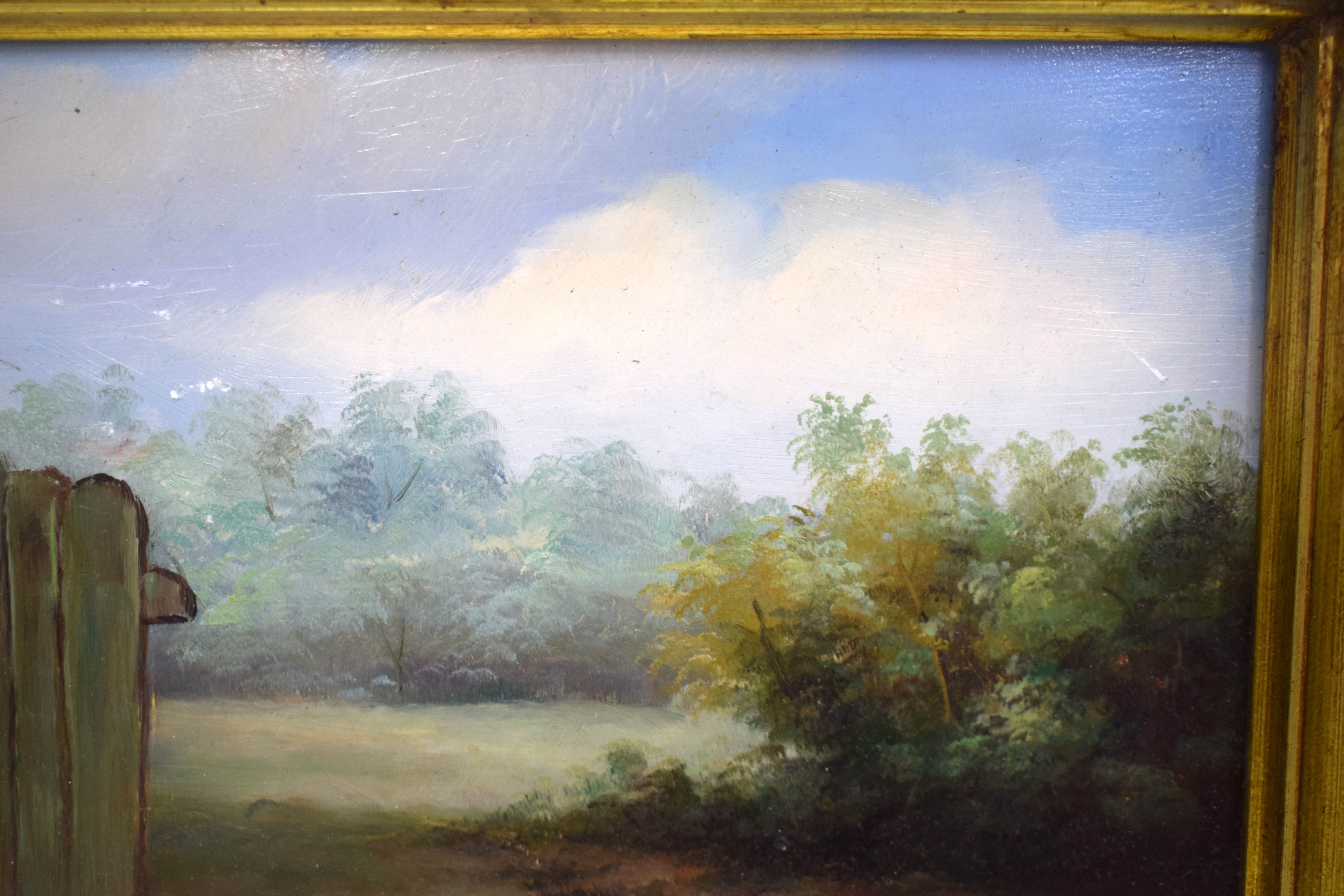 George Baxter (C1900) Farmyard Scene, Oil on board. Image 40 cm x 30 cm. - Image 11 of 13