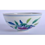 A CHINESE PORCELAIN DOUCAI BOWL 20th Century. 11 cm diameter.