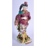 Derby patch mark figure of David Garrick as Tancred. 21.5 cm high.