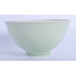 AN 18TH CENTURY CHINESE CELADON PORCELAIN BOWL Qianlong. 15 cm diameter.