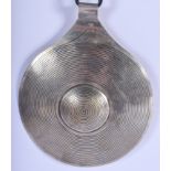 A 1950S DANISH DESIGNER HANGING SHIELD. 13 cm wide.