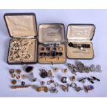 ASSORTED VINTAGE CUFFLINKS together with a pendant etc. (qty)