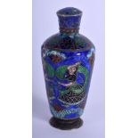 AN EARLY 20TH CENTURY PERSIAN INDIAN QAJAR SILVER AND ENAMEL SCENT BOTTLE painted with figures. 53.2