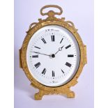A VERY RARE EARLY 19TH CENTURY AUSTRIAN REPEATING STRUT DESK CLOCK by A W Mayer in Wien, decorated w