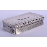 AN ANTIQUE SILVER SNUFF BOX. 45 grams. Birmingham 1827. 5.5 cm x 3.5 cm.