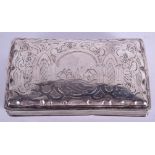 A LARGE ANTIQUE DUTCH SILVER SNUFF BOX. 143 grams. 13 cm x 8 cm.