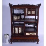 A LOVELY 19TH CENTURY JAPANESE MEIJI PERIOD SHIBAYAMA SHODANA CABINET of charming proportions, decor