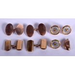 ASSORTED GOLD CUFFLINKS. 0.7 oz. (qty)