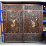 A 19TH CENTURY JAPANESE MEIJI PERIOD SHIBAYAMA SCREEN decorated with figures in various pursuits. 15