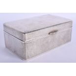 A LATE 19TH CENTURY CHINESE EXPORT SILVER CIGARETTE CASE by Hung Chong. 594 grams. 15 cm x 9 cm.