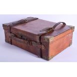 A CHARMING COGSWELL & HARRISON LEATHER CARTRIDGE CASE. 50 cm x 36 cm.