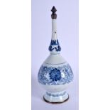 A GOOD 17TH CENTURY CHINESE BLUE AND WHITE ROSE WATER SPRINKLER Kangxi, possibly made for the Islami