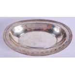 A TIFFANY & CO STERLING SILVER BREAD BASKET. 403 grams. 27 cm x 16 cm.