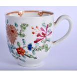 18th c. English porcelain coffee cup probably Worcester. 6.5cm high