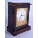 A MID 19TH CENTURY ENGLISH WALNUT MANTEL CLOCK by William Payne of London, 163 New Bond Street, Lond