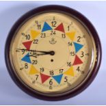 A CONTEMPORARY RAF HANGING WALL CLOCK. 35 cm wide.
