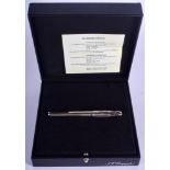 A GOOD GOLD DIAMOND AND PALLADIUM ST DUPONT FOUNTAIN PEN. 14.5 cm long.