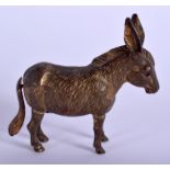 A RARE VINTAGE NOVELTY DONKEY TAPE MEASURE. 4.5 cm wide.