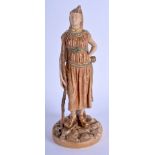 Royal Worcester figure of a female Brigaree Indian date code for 1903. 22.5cm high