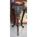 A 19TH CENTURY CHINESE MARBLE INSET HONGMU OCCASIONAL TABLE. 92 cm x 30 cm.