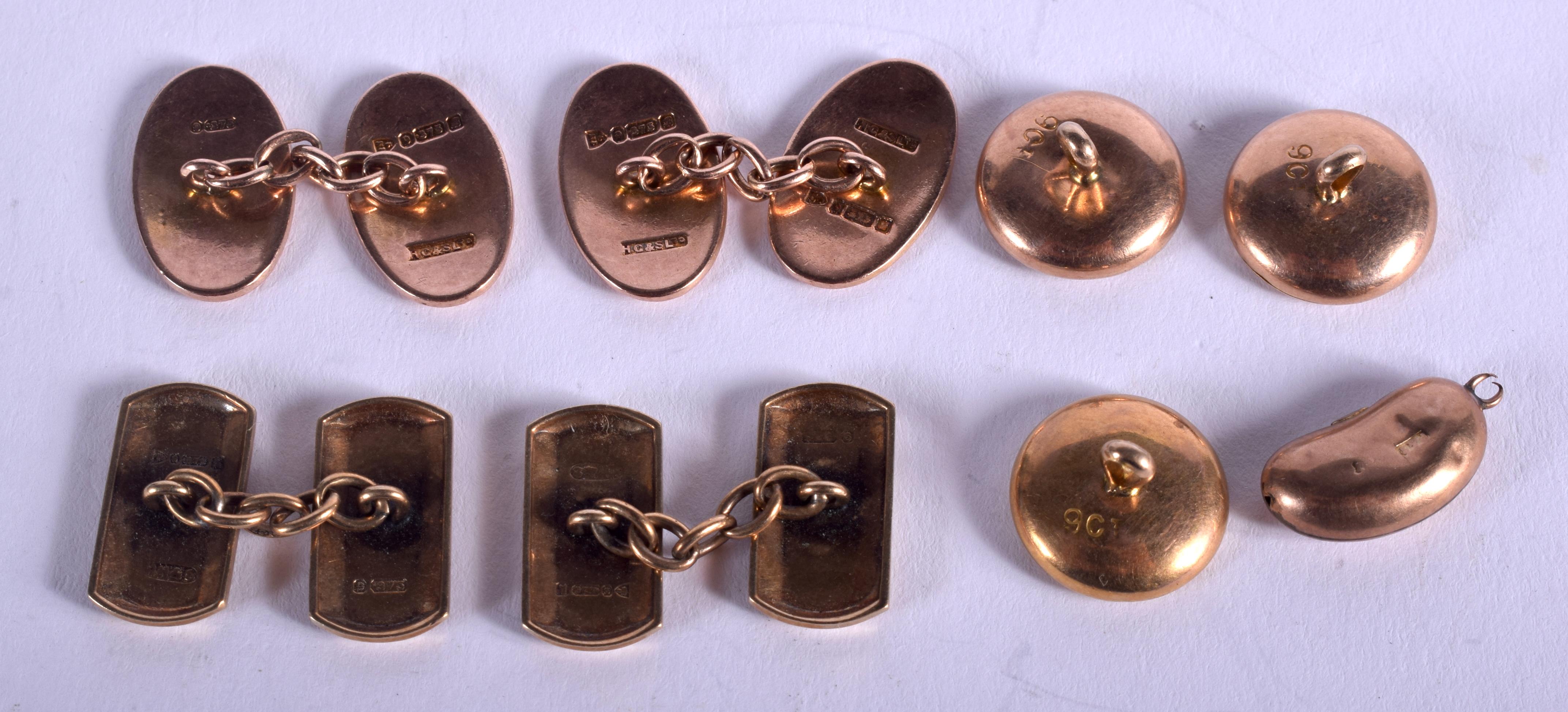 ASSORTED GOLD CUFFLINKS. 0.7 oz. (qty) - Image 2 of 5