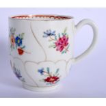 18th c. English porcelain coffee cup probably Worcester. 6.5cm high