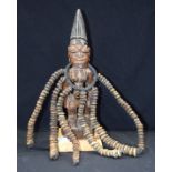 AFRICAN TRIBAL YORUBA IBEJI FIGURE. Nigeria. 31cm x 8cm (figure)