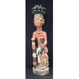 AFRICAN TRIBAL YORUBA FIGURE. Nigeria. 80cm x 20cm