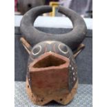 AFRICAN TRIBAL BWA BUFFALO MASK. Burkina Faso. 37cm x 23cm