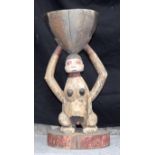 AFRICAN TRIBAL FIGURAL POT. Nigeria. 51cm x 24cm