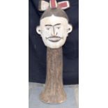 AFRICAN TRIBAL IODOMA CREST MASK. Nigeria. 84cm x 35cm