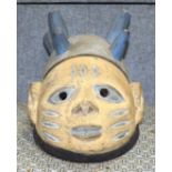 AFRICAN TRIBAL YORUBA GELEDE MASK. Nigeria. 28cm x 17cm