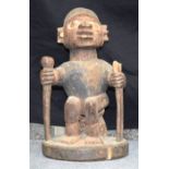 AFRICAN TRIBAL YORUBA FIGURE. Nigeria. 36cm x 21cm