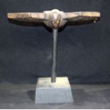 AFRICAN TRIBAL SENUFO STAFF. Ivory Coast. 30cm x 15cm