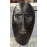 AFRICAN TRIBAL DAN GAGON MASK. Ivory Coast. 28cm x 14cm