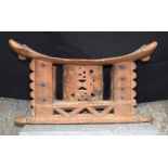 AFRICAN TRIBAL ASHANTI STOOL. Ghana. 28cm x 48cm