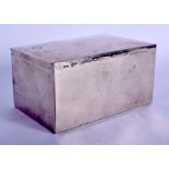 A SILVER BRIDGE BOX. Chester 1910. 222 grams. 11 cm x 5.5 cm.