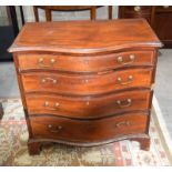 George III four drawer Chest of Drawers. 81cm x 86cm
