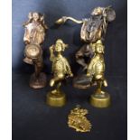 Collection of mixed metal figures largest. 25 cm