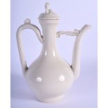 AN EARLY 20TH CENTURY CHINESE QINGBAI PORCELAIN EWER Late Qing/Republic. 18 cm high.