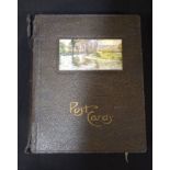 Interesting Postcard Album with over 200 cards ( some WW1 military)