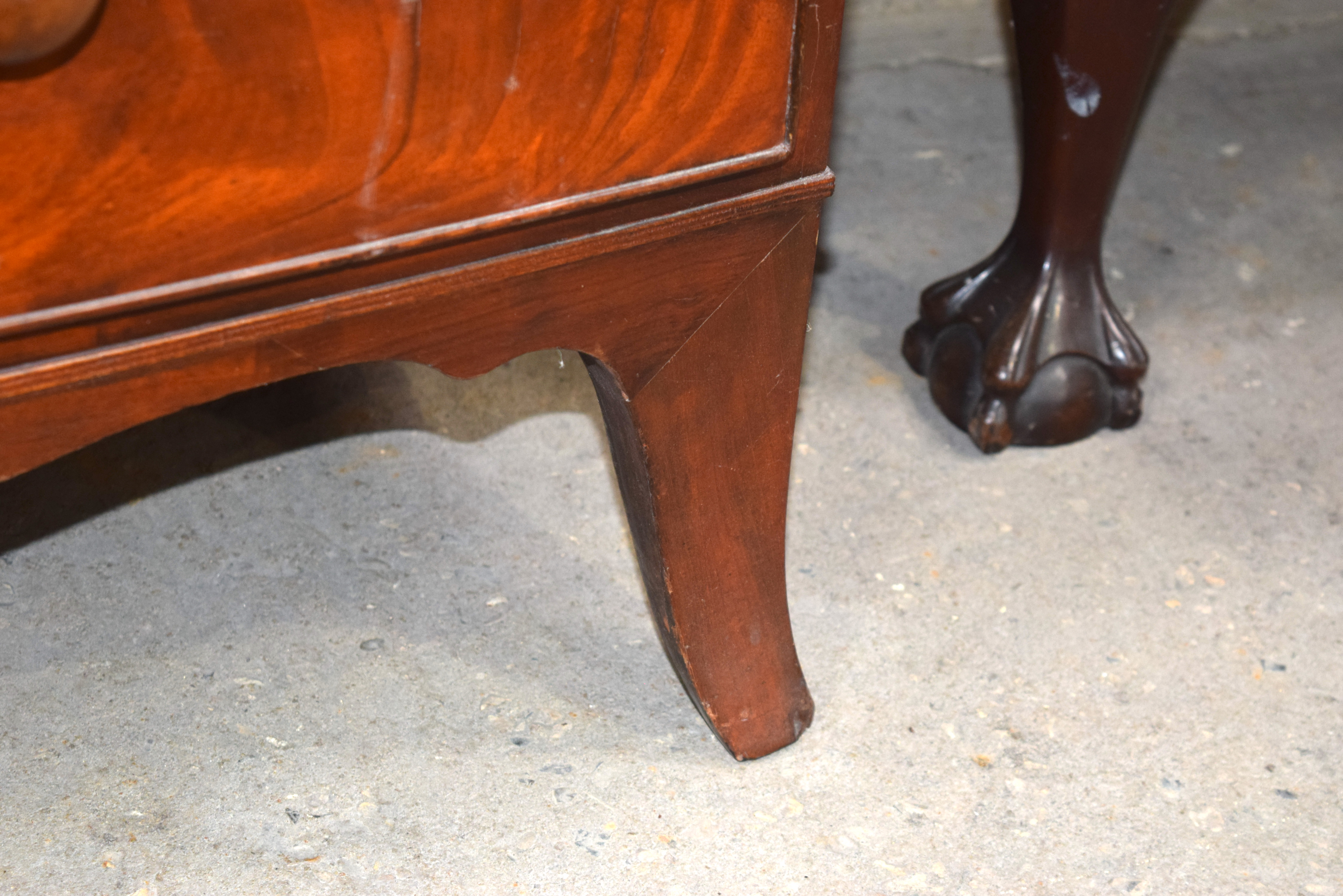 Circa 1850 Chest of Drawers with cross banding to top 5 drawers. 113cm x 105cm - Image 4 of 13