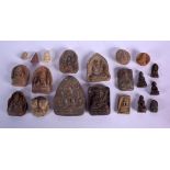 A COLLECTION OF 18TH CENTURY AND LATER BUDDHISTIC FRAGMENTS in various forms and sizes. (qty)