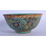 A CHINESE FAMILLE ROSE BOWL 20th Century. 15 cm diameter.