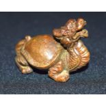 A small bronze Japanese dragon 5 cm